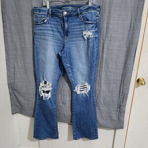 Amercan Eagle, Women's Distressed Jeans, Size 18